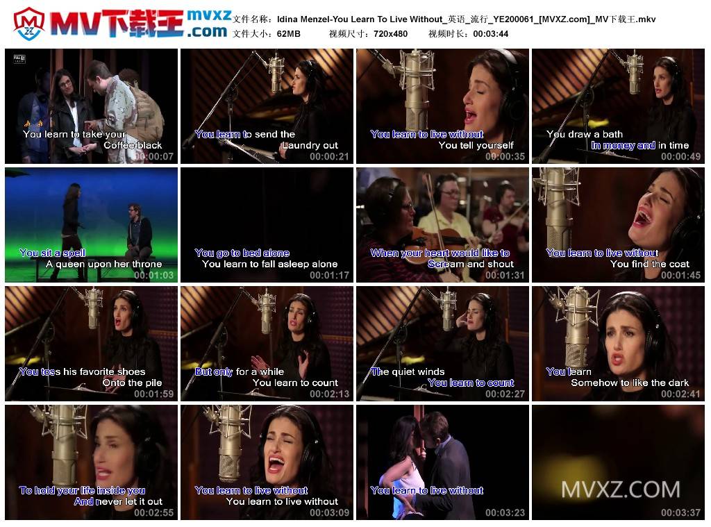 Idina Menzel-You Learn To Live Without_英语_流行_YE200061